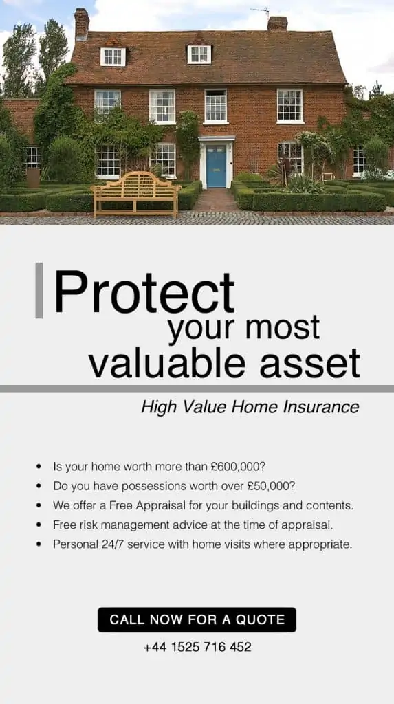 high value home insurance banner